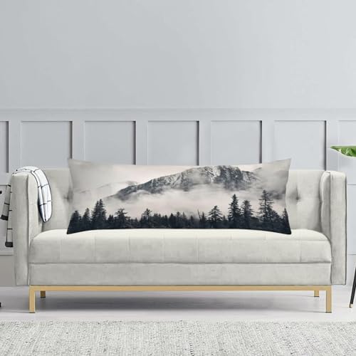 Foggy Forest Body Pillow Cover Soft Durable
