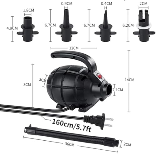 Walfront 17000Pa Electric Air Pump for Inflatables