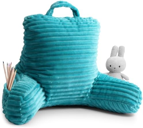 Clara Clark Teal Reading Pillow for Kids