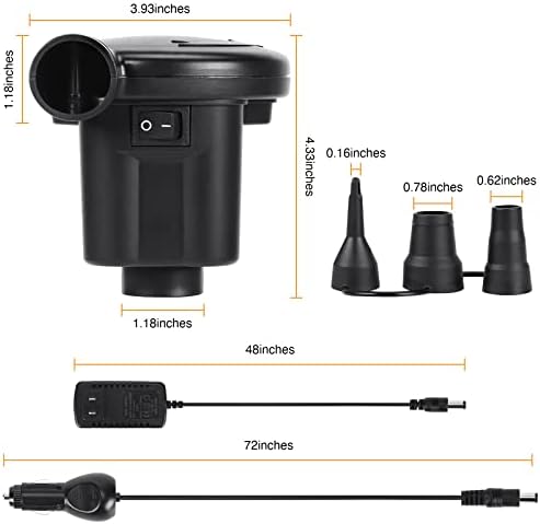 HEYTRIP Electric Air Pump for Air Mattress and More