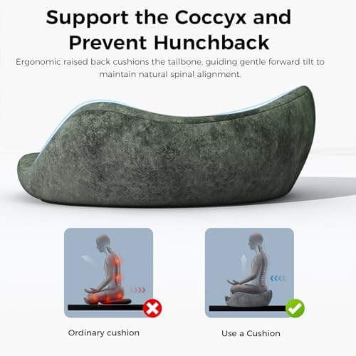 Memory Foam Meditation Cushion for Adults