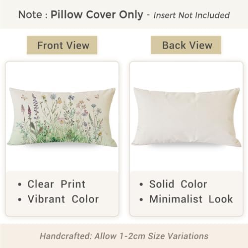 Bring Spring to Your couch 12x20 Inch Farmhouse Pillow Cover Bloom Your Space