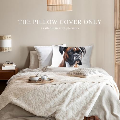 Adorable Dog Rectangle Throw Pillow Cover 12x20 Inch