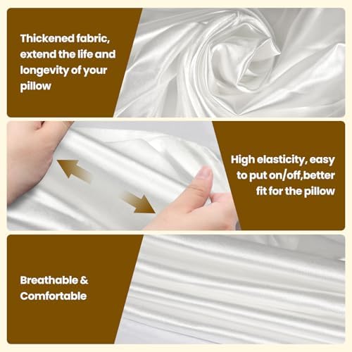 Enhanced Thickened SATIN Pillowcase for Cervical Pillows