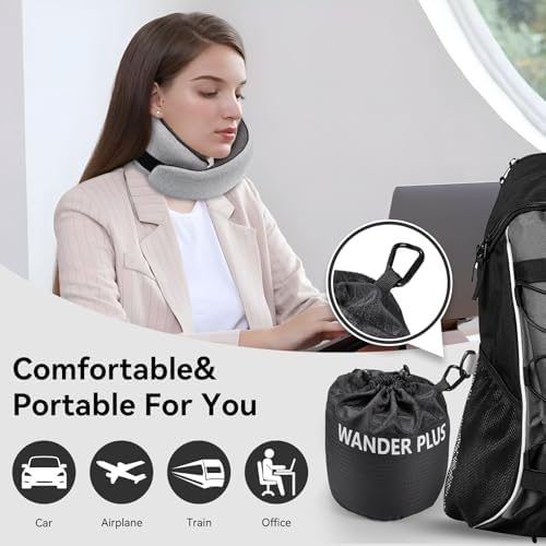 Wander Plus Memory Foam Travel Pillow
