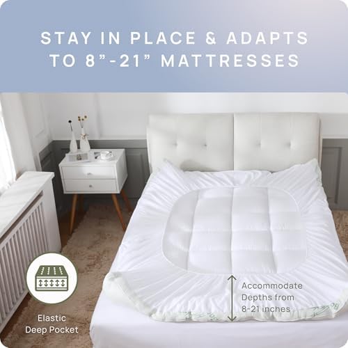 Cool Mattress Topper Bamboo Solution for Back Pain Relief