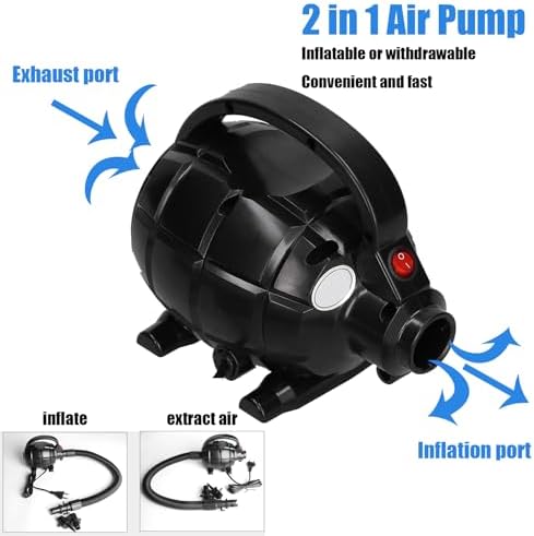 Big air mattress pump for quickly inflating air mattress