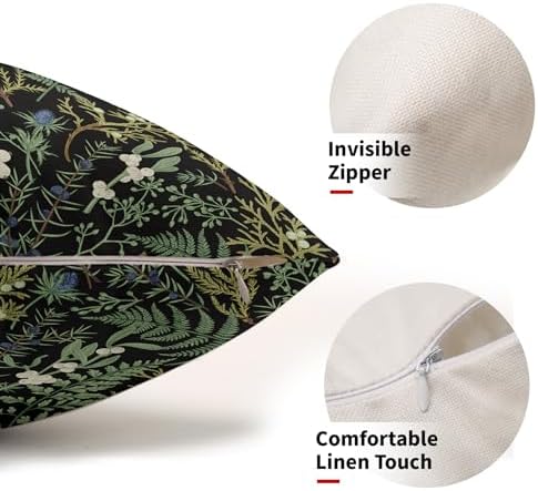Botanical PRINT Floral Pillow Covers Set of 2