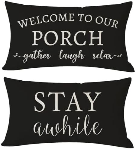 Cozy Farmhouse Porch Pillow Covers