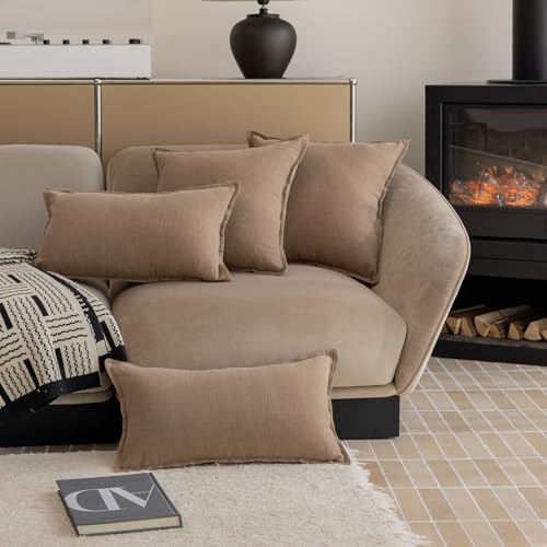 Hckot 12x20 Brown Decorative Pillow Covers