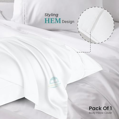 20x72 Body Pillow Case Cover Egyptian Cotton Soft Skin-Friendly