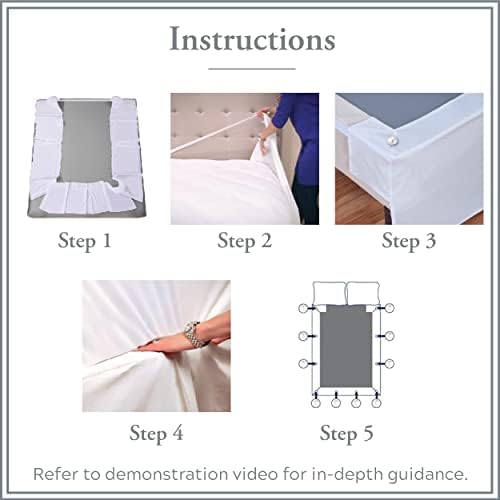 Never Lift Queen Bed Skirt