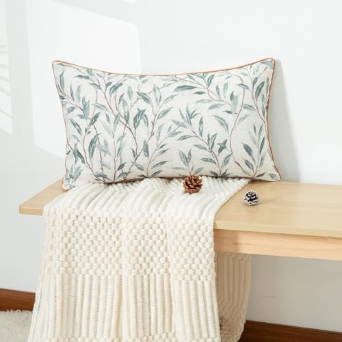 VOGOL 12x20 Inch Lumbar Throw Pillow Cover