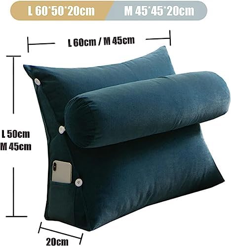 COZMAX Triangular Wedge Pillow with Adjustable Neck Support