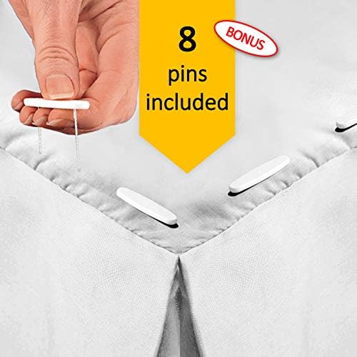 Elegant 14-inch Drop Bed Skirt for Twin Beds