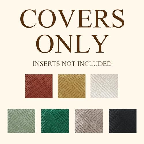 decorUhome Decorative Green Throw Pillow Covers Set of 2