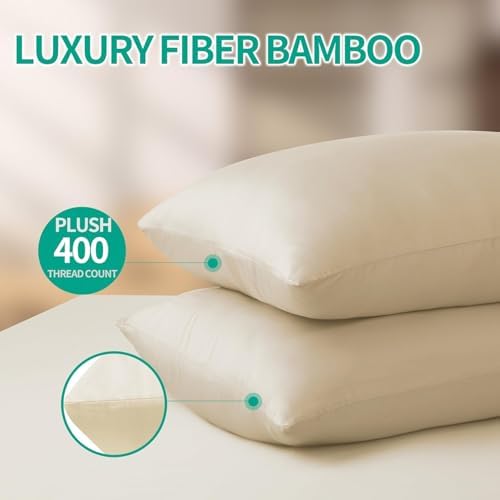 Zaizaihome Bamboo Pillow Protectors For Toddlers 2 Pcs Soft Cool