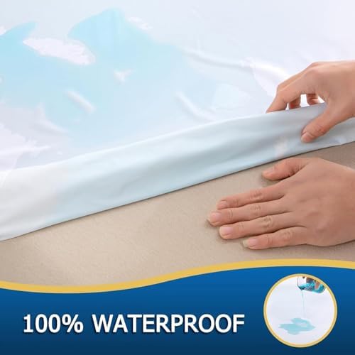 Waterproof Mattress Cover with Breathable Noiseless Design