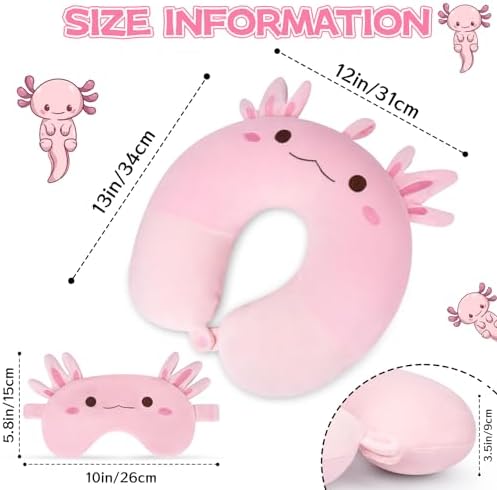 Kids Travel Pillow with Eye Mask
