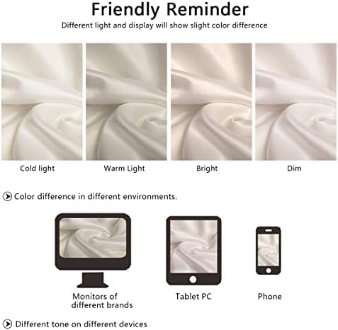 DKBslik Silk Pillow Cases 20x54 Cooling Body Pillow Cover with Zipper