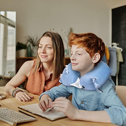 Niuniu Daddy Axolotl Travel Neck Pillow for Kids and Adults