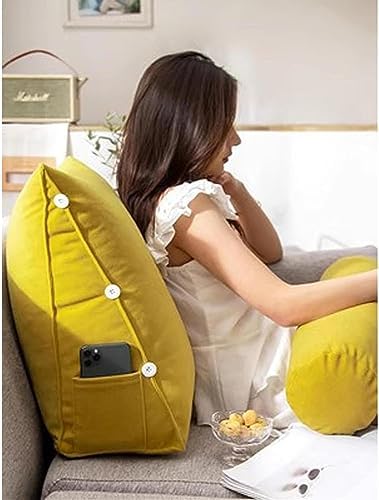 COZMAX Triangular Reading Pillow with Removable Zipper for Easy Care and Enjoyment