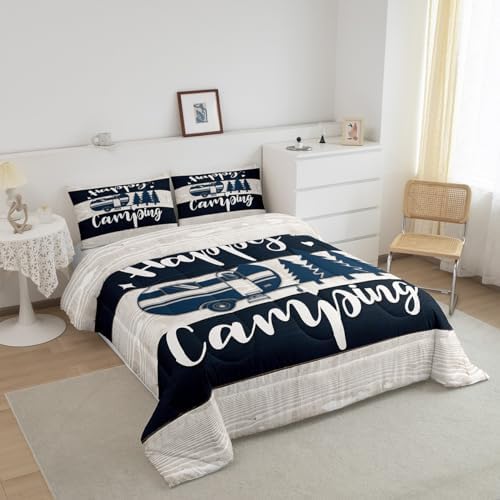 RV Travel Trailer Car Camper Bedding Set for Boys