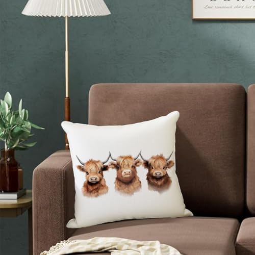 Stylish Cow Print Throw Pillow Covers