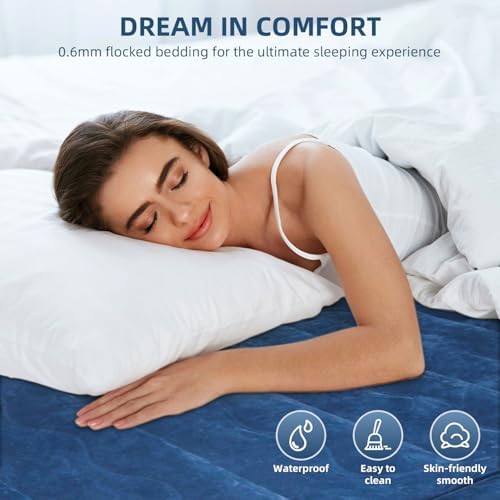 Peirhw Air Mattress Queen with Built in Pump