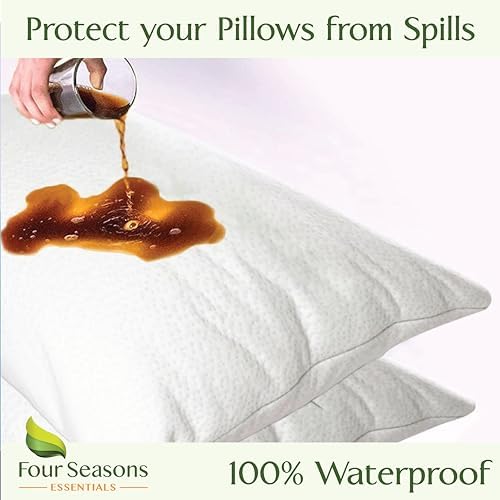 Waterproof Bamboo Pillow Protector by Four Seasons Essentials