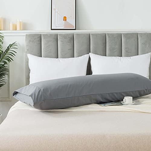 Whats Bedding Long Cotton Pillowcase Breathable Skin-Friendly 20x54