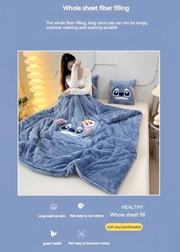 BESTUO Travel Blanket Pillow 2-in-1