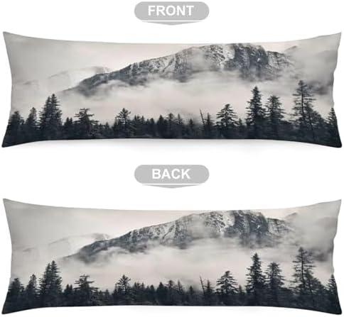 Foggy Forest Body Pillow Cover Soft Durable