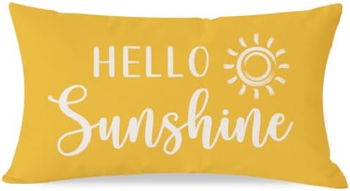 PANDICORN Hello Sunshine Throw Pillow Cover 12x20