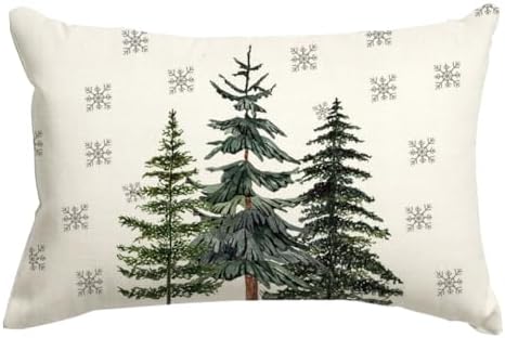 Winter Snowflake Throw Pillow Cover Perfect for Sofa Living Room