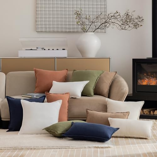 Hckot 12x20 Brown Decorative Pillow Covers
