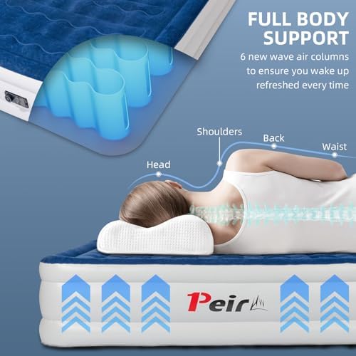 Peirhw Air Mattress Queen with Built in Pump