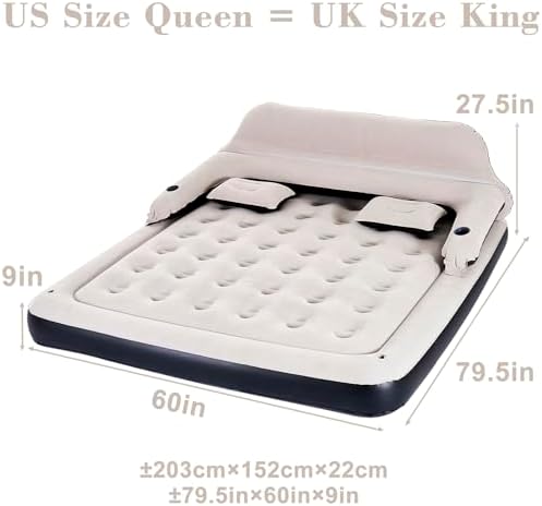 Queen Size Air Mattress Sofa Bed for Family Use