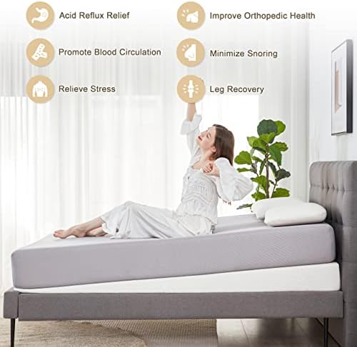 Experience better sleep with Lazyzizi Wedge Mattress Elevator 7-Inch