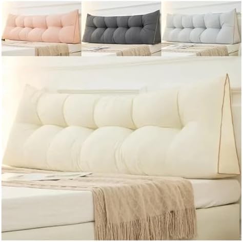 HDNSAUD Triangular Headboard Reading Pillow