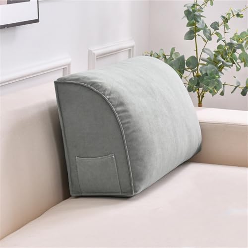 LUXRUB Reading Pillow with Storage Pocket for Bedside and Sofa
