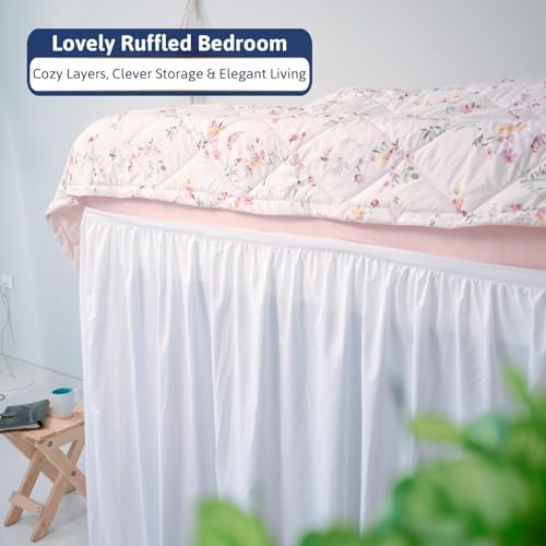 Stylish 100 Microfiber Dorm Bed Skirt