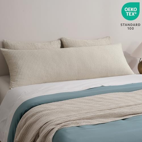 PHF Ultra Soft Waffle Weave Body Pillowcase
