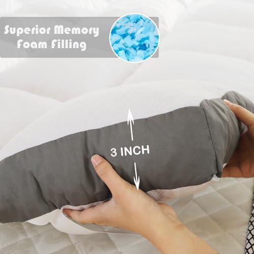 Memory Foam Mattress Toppers - Soft Warm Comfortable to Elevate Your Sleep