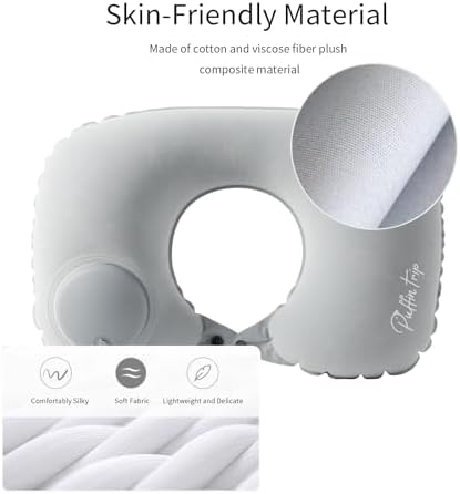Ultralight Inflatable Travel Pillow with Air Pump