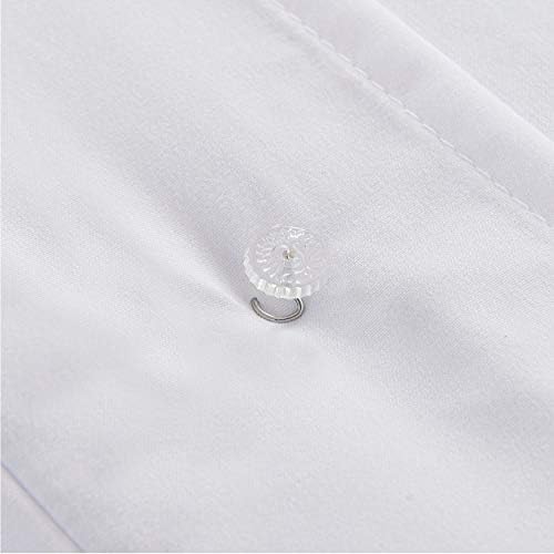 Fresh Ideas 14 Inch Ruffled Eyelet Queen Bed Skirt with 12 Pins