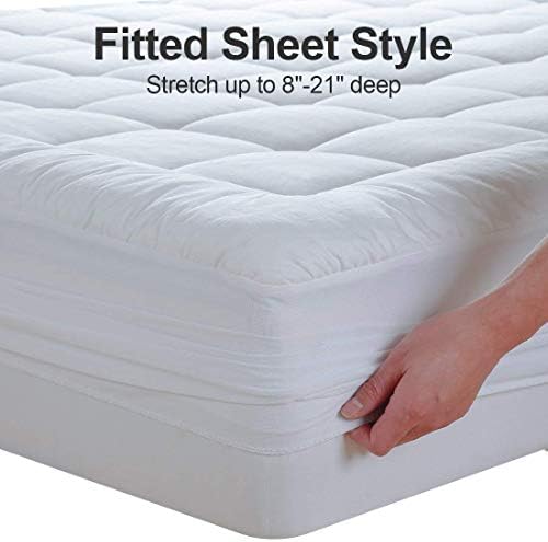 EASELAND Queen Mattress Pad with Pillow Top and Cooling Topper