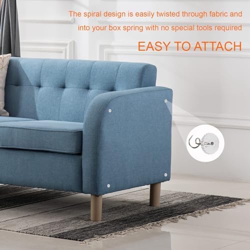 Elegant Upholstery Tacks with Twist DesignNo-Slip Bed Skirt Pins