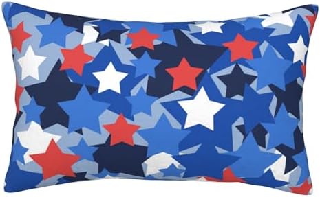 FJTP Patriotic 12x20 Lumbar Pillow Cover for 4th of July