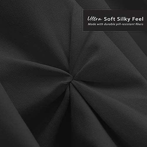 Luxury Black Bed Skirt for Queen Beds